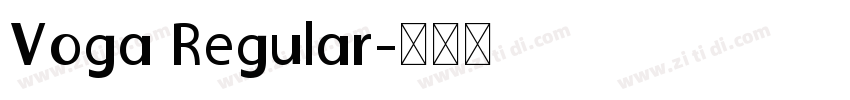 Voga Regular字体转换